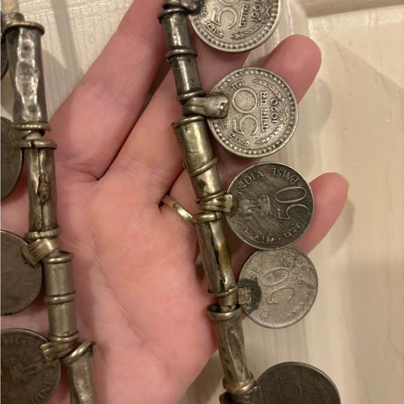 Vintage Indian coin necklace - Picture 2 of 5